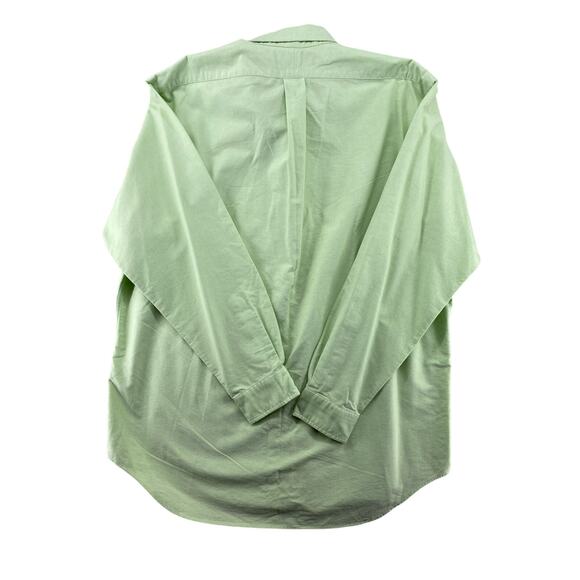 Ralph Lauren Yarmouth Oxford Button Down Shirt Green Pony Logo Men's 16.5 - Picture 4 of 10
